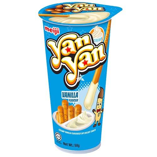 ميجي يان يان اصابع البسكويت بكريمة الفانيلا 50جم