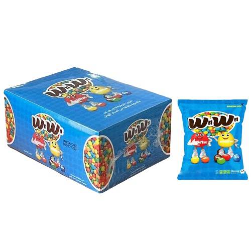 ون ون حلوى الشوكولاتة مغطاة بطبقة من السكر 15جم 24حبة