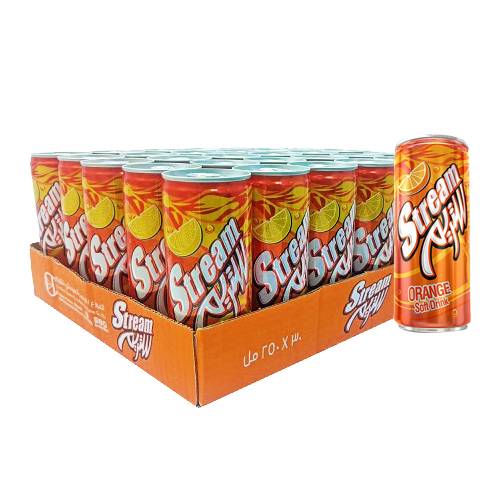 ستريم مشروب غازي بنكهة البرتقال 250مل 30حبة