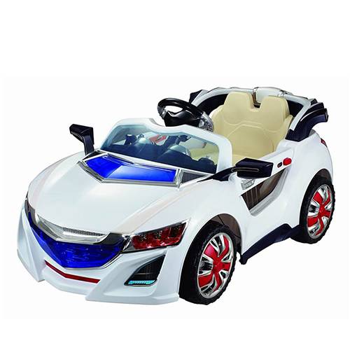 سيارة رياضية كهربائية قابلة للشحن للاطفال كبيرة ابيض موديل رقم.7755A