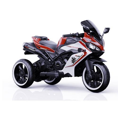 سيكل كهربائي قابل للشحن 3عجلات للاطفال احمر وابيض موديل رقم.HZBB-1177