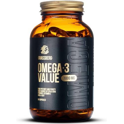 جراسبيرج زيت سمك اوميجا 3 فاليو 1000مجم 60 كبسوله