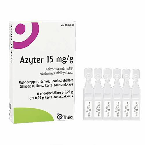 ازيتر 15 مجم قطرة عين احادية المقدار 6 عبوات