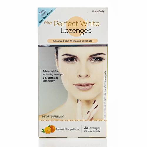 بيرفكت وايت للتفتيح بنكهة البرتقال 30قرص استحلاب