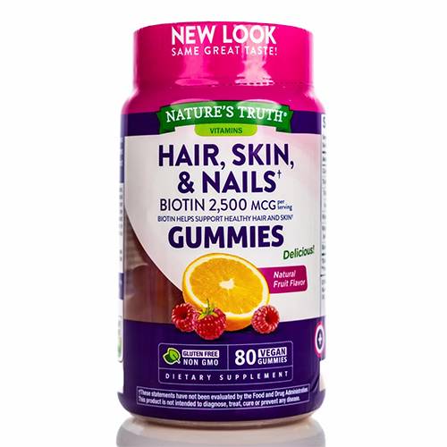 نيتشرز تروث هير سكين اند نيلز 80حلاو مضغ