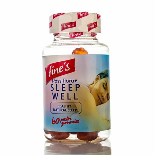 فاينز باسيفلورا+فيتامينات النوم للكبار 60حلاوة مضغ
