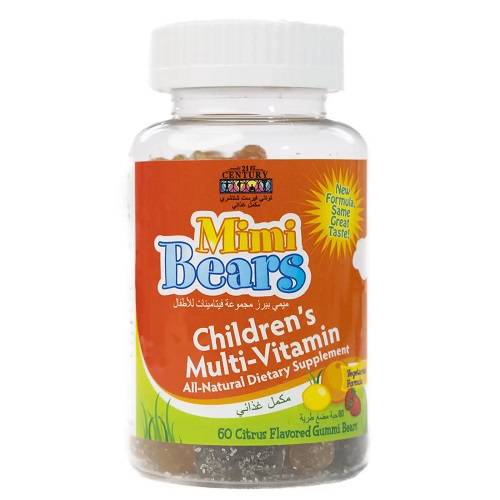 21سينشري ميمي بيرز متعدد الفيتامينات ومعادن للاطفال