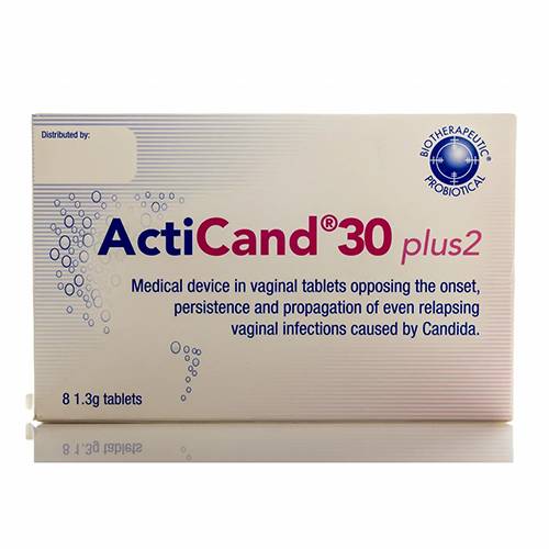 اكتيكاند 30بلس تحاميل مهبلية 10تحاميل 