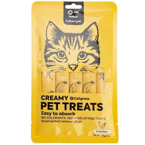 هايسنبيت طعام قطط كريمي بالدجاج 15جم 5حبة