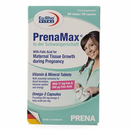 يوروفيتال بريناماكس 60قرص +30كبسولة