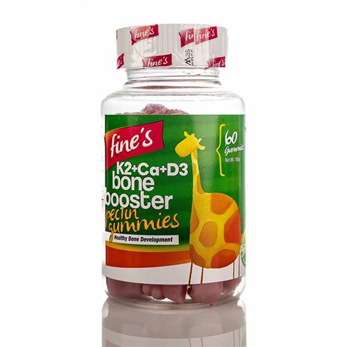 فاينز بون بوستر بوتاسيوم+ك-2+ فيتامين دال3 60حلاو
