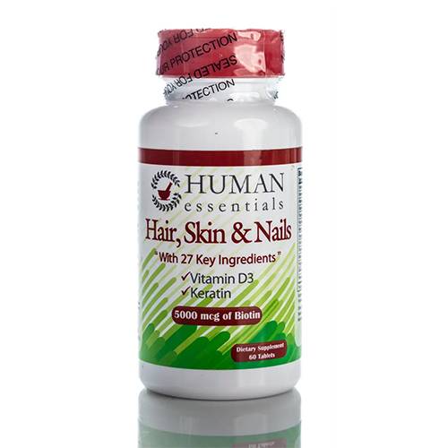 هيومان اسينشالز شعر +بشرة + اظافر بيوتين 5000 مكج