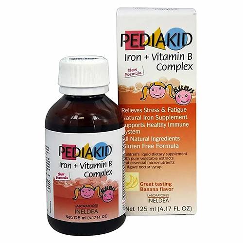 بيدياكيد حديد وفيتامين ب شراب 125مل
