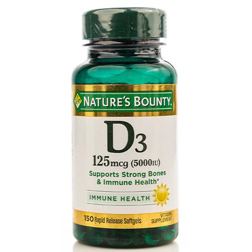 ناتشرز باونتى فيتامين د 5000IU مكمل غذائي 150قرص
