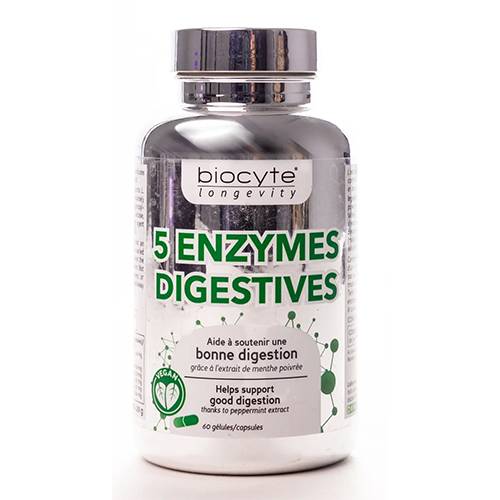 بيوسايت 5 انزيمات للهضم 60كبسولة