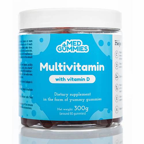 ميد بلس مالتي فايتمين حلاو مضغ 300جم 60قطعه