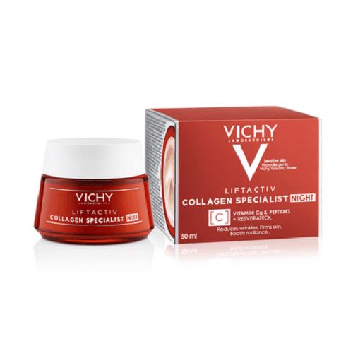 فيشي ليفت أكتيف كولاجين سبيشاليست نايت كريم ليلي لتقليل النجاعيد 50مل