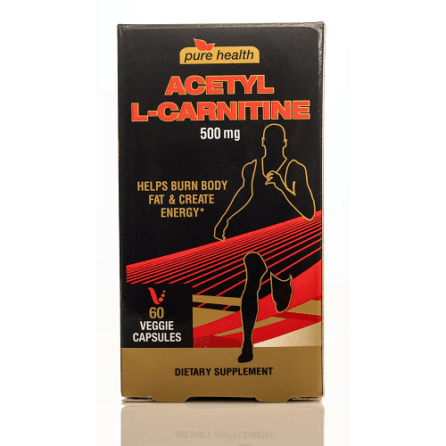 بيور هيلث أسيتيل كارنينين 500 مج 60 كبسولة