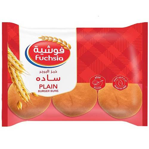 فوشية خبز برجر ساده 6حبة 390جم
