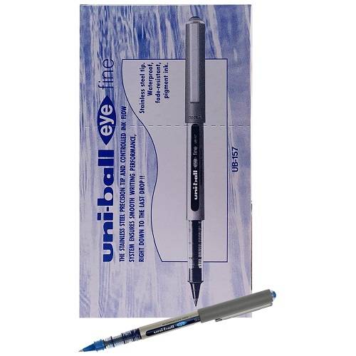 يونيبال قلم حبر سائل ازرق 12حبة