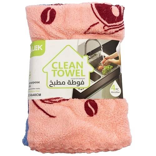 فوطة مطبخ مقاس 40×40سم 4حبة 