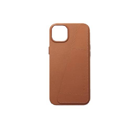 موجو غطاء حماية لايفون 14 بلس جلدي بالكامل تان رقم.13986