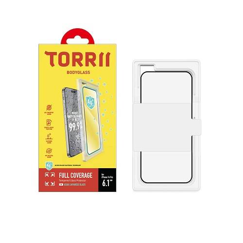 توري بودي جلاس واقي شاشة لهاتف ايفون 14 برو مضادة للبكتيريا 6.1بوصة اسود موديل رقم.IP2261P-BDG-AB02