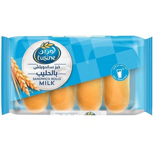لوزين خبز رول ساندويتش بالحليب 4حبة 200جم