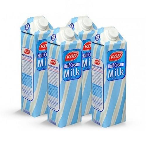 كي دي دي حليب نصف الدسم طويل الامد 1لتر 4حبة