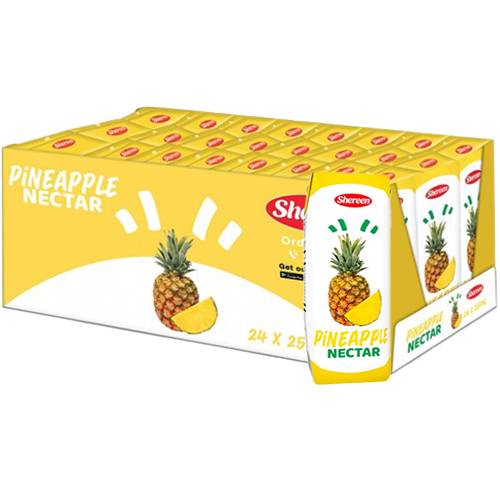 شيرين عصير الاناناس نكتار 250مل 24حبة