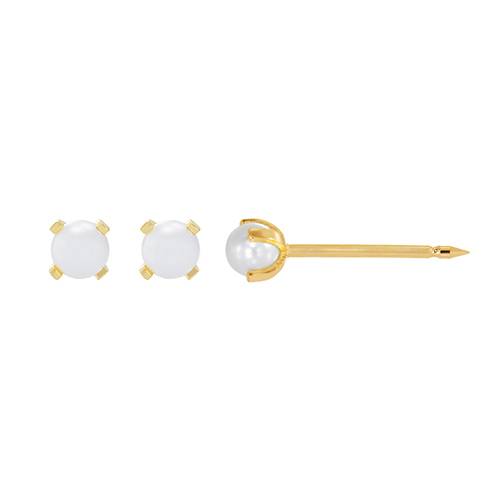 لاستروس اقراط طبية ماسة صغيرة مطلية بالذهب عيار 18قيراط رقم.109