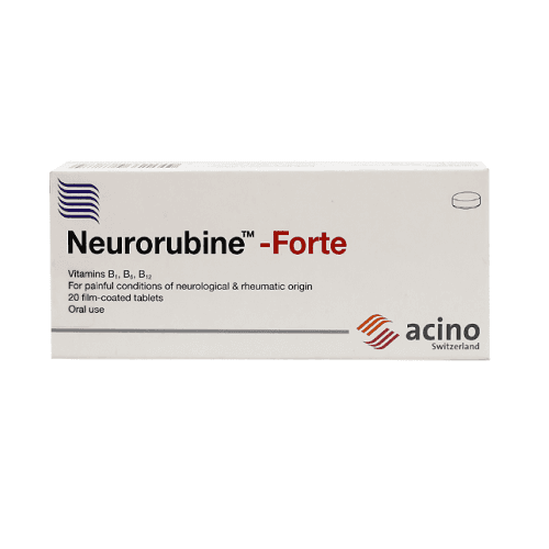 نيوروروبين فورت لعلاج نقص فيتامين ب 20قرص مغلف