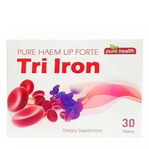 بيور هيلث تراى ايرون بيور هيم اب فورت 30قرص