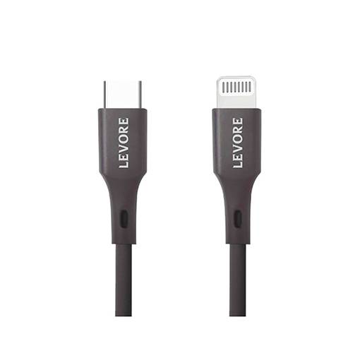 ليفوري كابل شاحن Type C الى لايتنينج 1م نايلون اسود رقم.15462