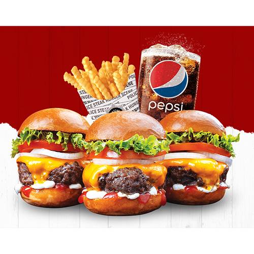 وجبة بوليس سلايدر برجر