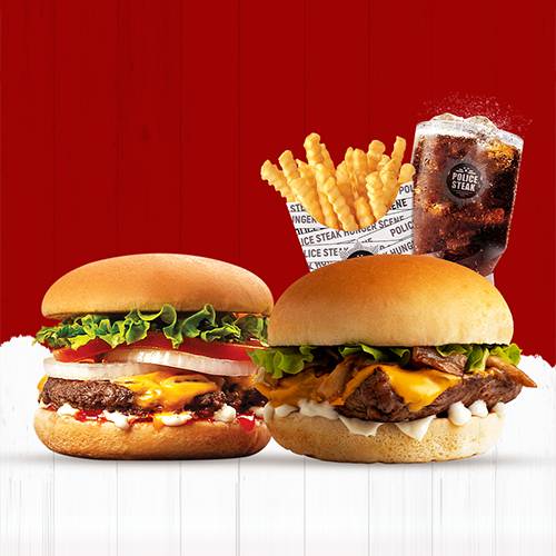 وجبة سوبر ميكس ستيك لحم وبرجر