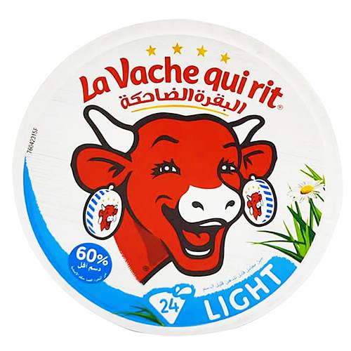 البقرة الضاحكة جبنة مثلثات خفيفة قابلة للدهن 24حبة 360جم