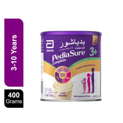 بدياشور كومبليت3+ حليب اطفال من 3الى10سنوات بنكهة الفانيلا 400جم
