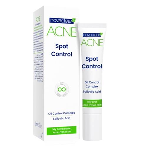 نوفاكلير كريم للتحكم في بقع حب الشباب للبشرة الدهنية والمعرضة لحب الشباب 10مل