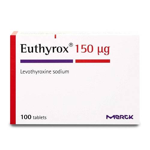 يوثيروكس 150مكجم لعلاج قصور وتضخم الغدة الدرقية 100قرص