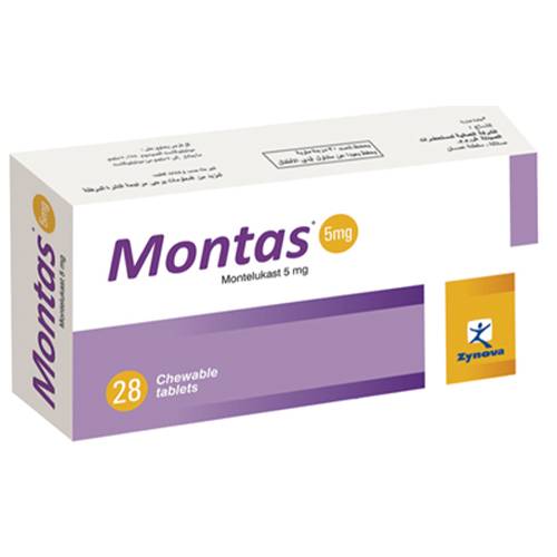 مونتاس لعلاج اعراض الربو 5مجم 28قرص مضغ