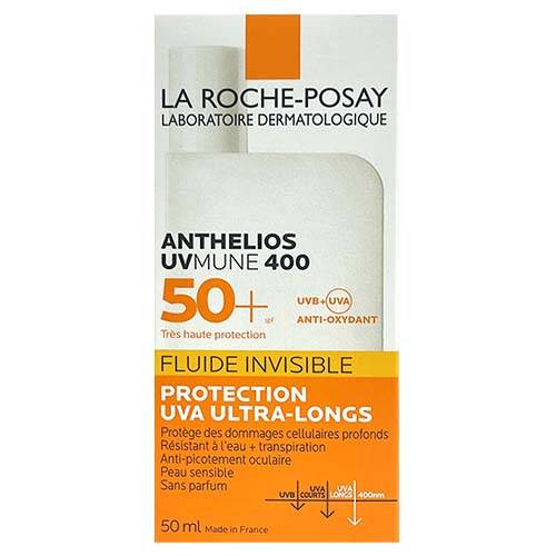 لاروش بوزيه انثيليوس يو في موني واقي شمس يو في ايه + يو في بي 400 سائل شفاف بمعامل حماية50+ 50مل 
