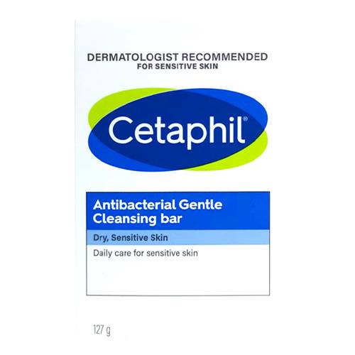 سيتافيل لوح صابون منظف لطيف مضاد للبكتيريا للبشرة الجافة والحساسة 127جم 