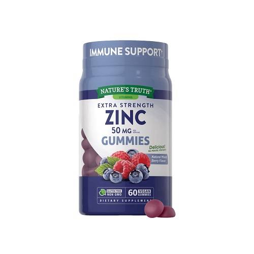 ناتشرز تروث مكمل غذائي زنك 50مجم بنكهة مزيج التوت 60حلاو نباتي