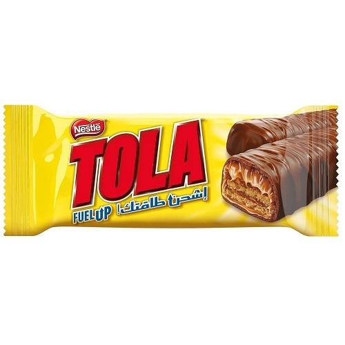 نستله تولا مينيتشرز ويفر مقرمش مغطى بالشوكولاتة الناعمة والكراميل الذهبي 8جم