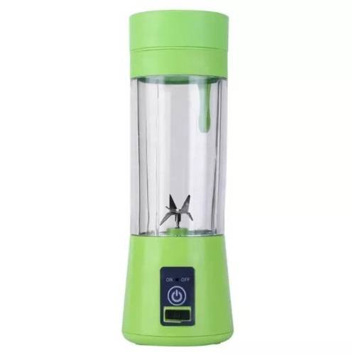 خلاط عصير صغير محمول يعمل بالشحن لون اخضر 380مل