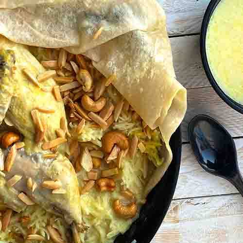 منسف ام توفيق دجاج تكفى 6اشخاص