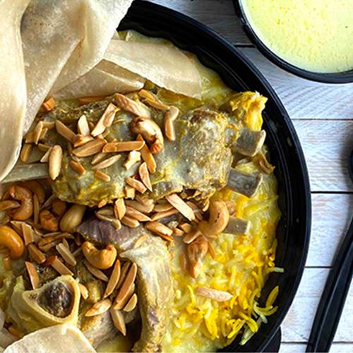 منسف ام شكري لحم تكفي 6اشخاص