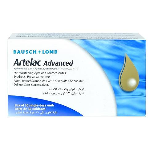 ارتيلاك أدفانس نقط للعين تعمل على ترطيب وتلطيف العين 30حبه