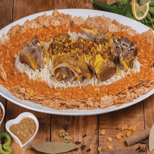 مثلوثة اللحم المندي